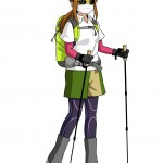 富士登山の服装について【下山時】