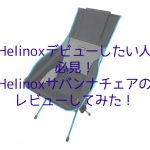【Helinoxデビューしたい人必見！】Helinoxサバンナチェアについてレビューしてみた！