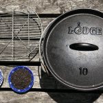 キャンプの朝食・ダッチオーブンで作るお手軽ベーコン～離乳食を添えて～