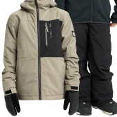 Quiksilver  スノーボードウェア上下セット（キッズ130-150）男の子 TZC0