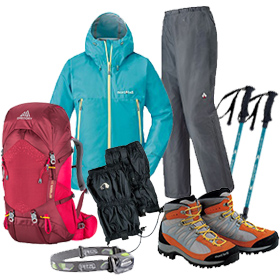 Mt.Fuji Climbing Set (6-Piece) | 登山・キャンプ用品レンタルサービス