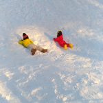2019年1月中旬　岐阜県のスキー場　雪遊びウェアセット（ベイビー）女の子　スノーウ…